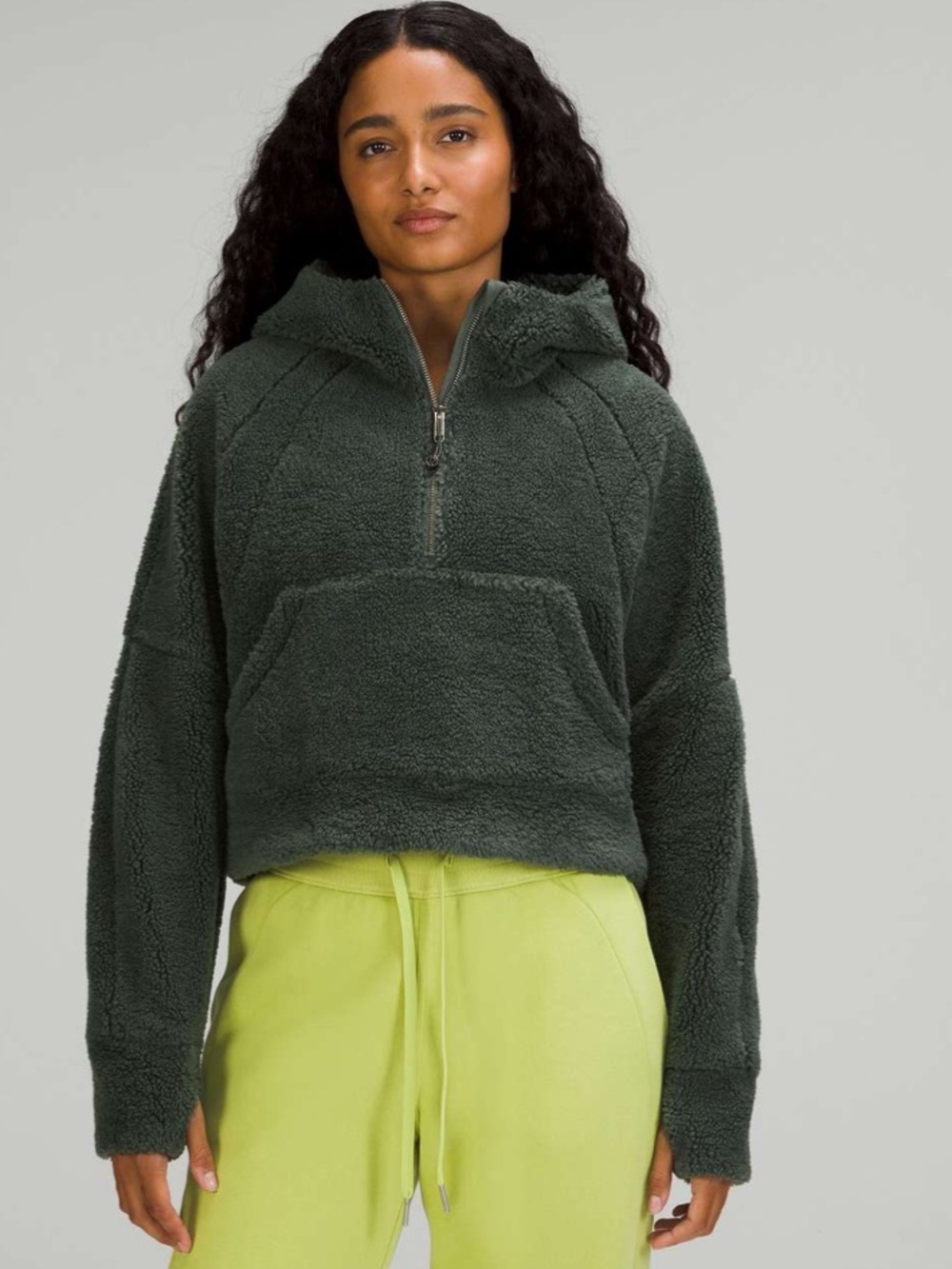 Lululemon Scuba Oversized Half-Zip Fleece Hoodie
Smoked Spruce XS/S